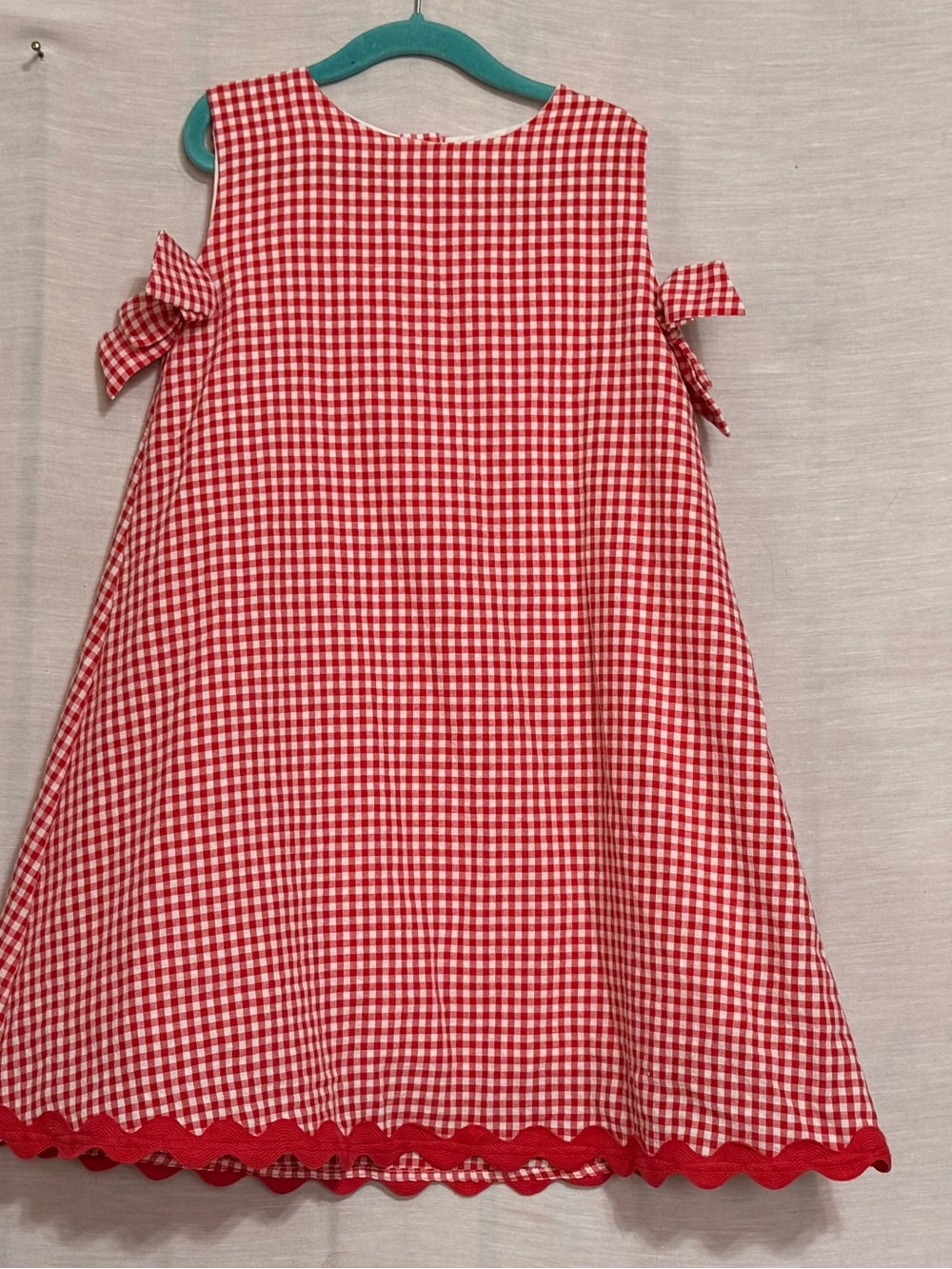 Classic Whimsy Eleanor Red Gingham Dress Girls 7 NWT